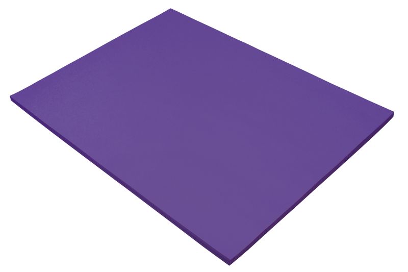 TruRay Purple Construction Paper (50 Packs Per Case) [103019]