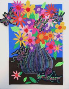 Getting Buggy! Create a Creepy-Crawly Floral Still Life Collage