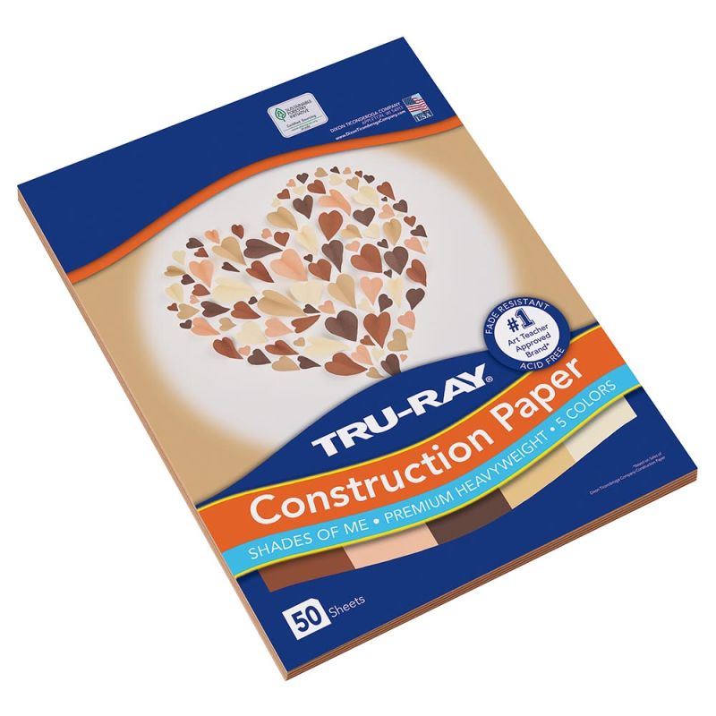 Tru-Ray® 9 x 12 Construction Paper, 5 Packs of 50 Sheets