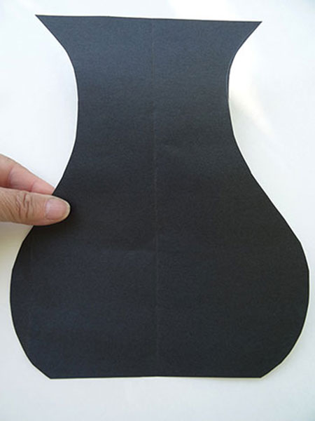 black curved vase