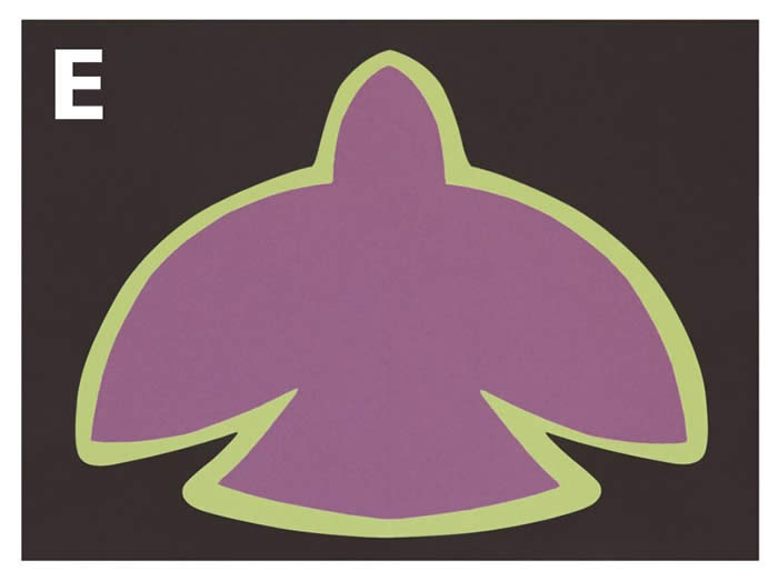 layered bird cutout